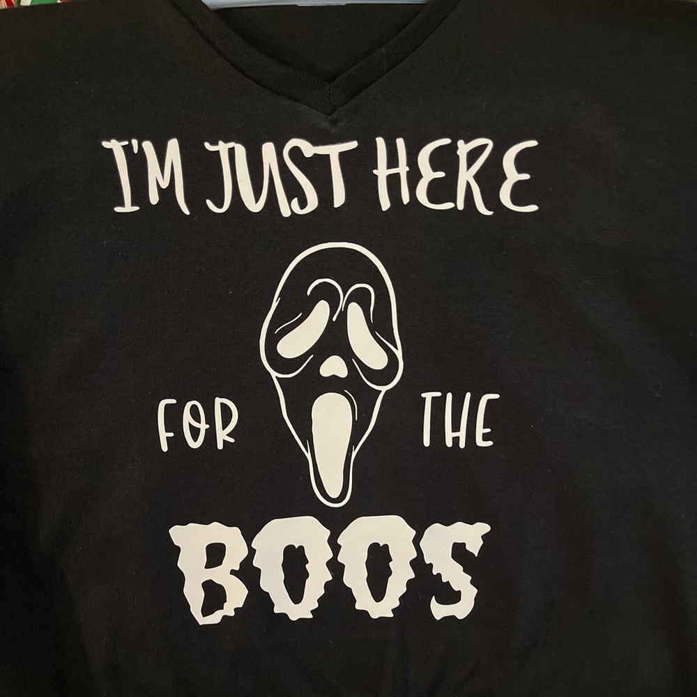 I’m Just Here For The Boos Halloween tee shirt